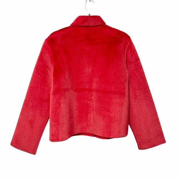 NWT Anthropologie VELVET Lucilla Cropped Faux Fur Jacket M - Picture 6 of 8